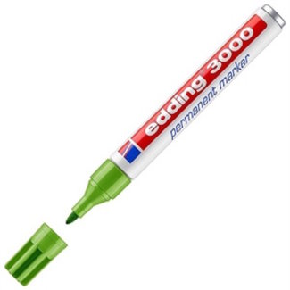 Edding Edding 3000 permanent marker Licht Groen (1,5 - 3 mm rond)