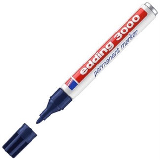 Edding Edding 3000 Permanentmarker Steel Blue (1,5-3 mm rund)