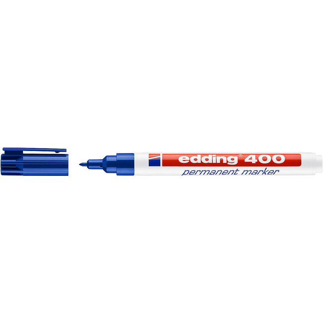 Edding 400 Permanent-Marker blau (ca. 1 mm)