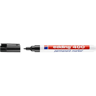 Edding Edding 400 marqueur permanent noir (1 mm rond)