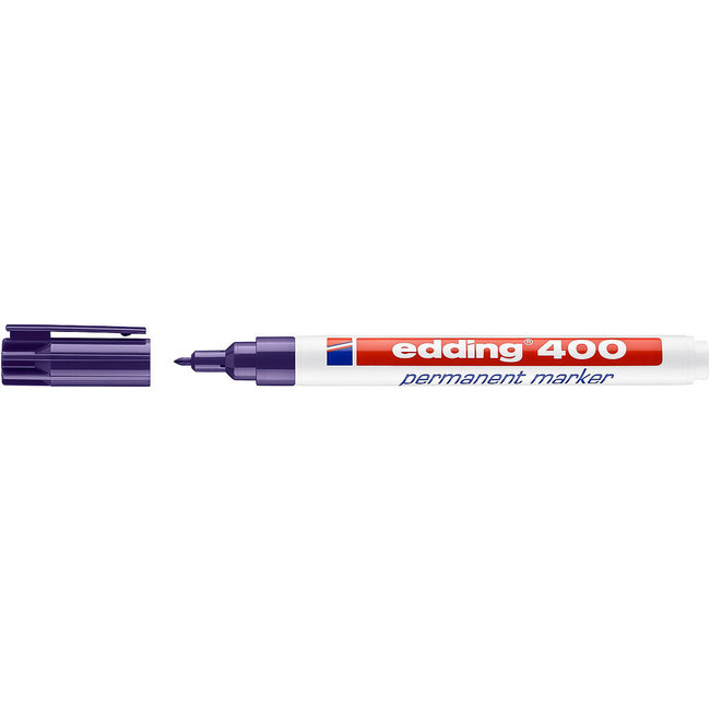 Edding 400 permanent marker Paars (1 mm rond)