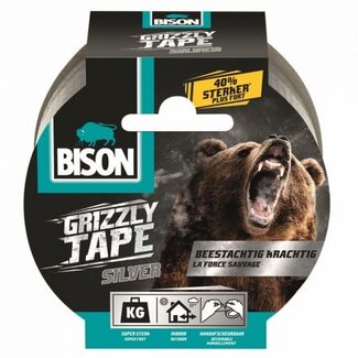 Bison Bison Grizzly Tape 48mm x 10m argent