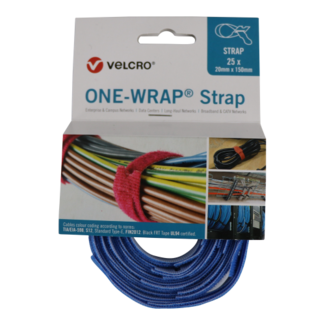 Velcro Liant de câble velcro Velcro® One-Wrap® 20mm x 150mm bleu