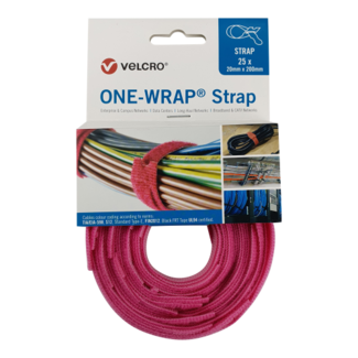 Velcro Velcro® ONE-WRAP® klittenband kabelbinder 20mm x 150mm Roze