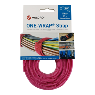 Velcro VelcroÂ® ONE WRAPÂ® Klettkabelbinder 20mm x 150mm Rosa