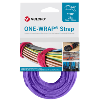 Velcro VelcroÂ® ONE WRAPÂ® Klettkabelbinder 20mm x 200mm Lila