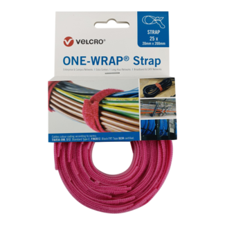 Velcro Liant de câble velcro Velcro® One-Wrap® 20mm x 200mm rose