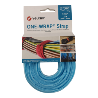 Velcro Liant de câble velcro Velcro® One-Wrap® 20mm x 200mm bleu clair