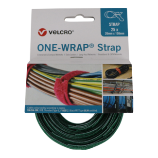 Velcro Velcro® One-Wrap® Velcro Câble Binder 20mm x 330mm Vert
