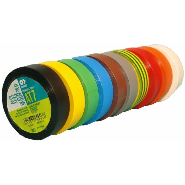 Advance AT7 PVC tape 15mm x 10m Colour Mix