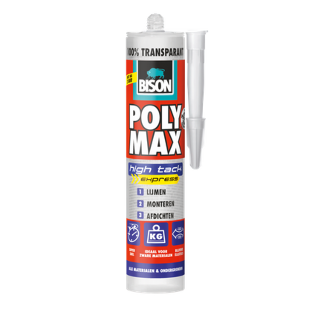 Bison Polymax High Tack Express 300g Transparant