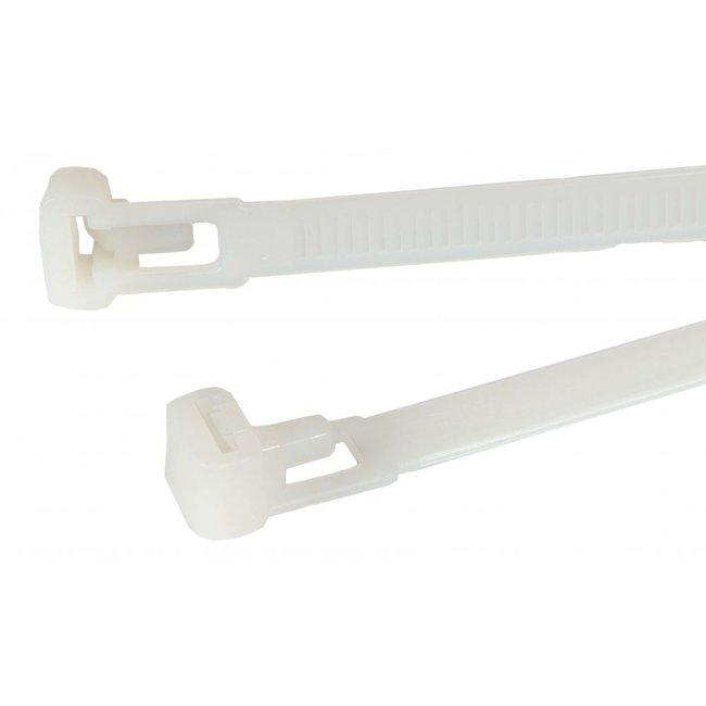 TD47 Cadre de câble Hershable 7.6 x 150 mm blanc