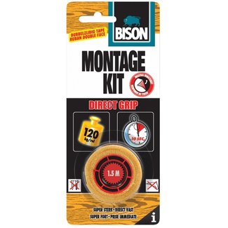 Bison Bison Montagekit Direkt Grip Tape 19 mm x 1,5 m