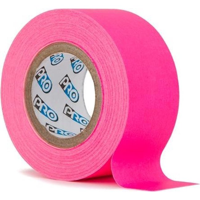 Pro Gaff fluor tape mini rol 24mm x 5,4m Neon Roze