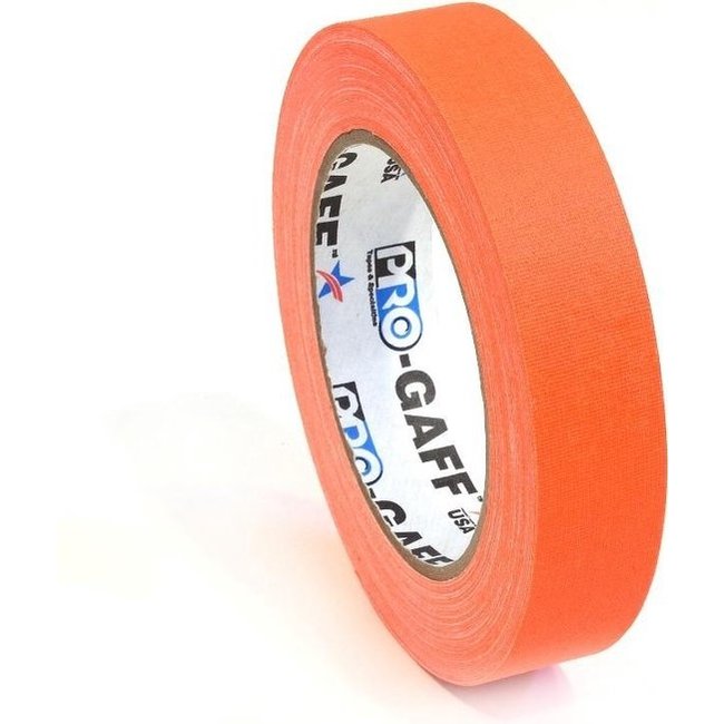 Pro-Gaff neon gaffa tape 24mm x 22,8m Oranje