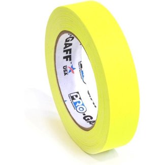 Pro Tapes Pro-Gaff neon gaffa tape 24mm x 22.8m Yellow