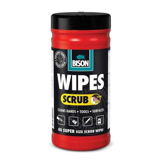 Bison Scrub Wipes Wipes 40st.