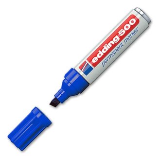 Edding Edding 500 Permanent-Marker Blau (2-7 mm diagonal)