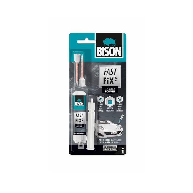 Bison Fast Fix² Puissance liquide de colle à deux composants 10g