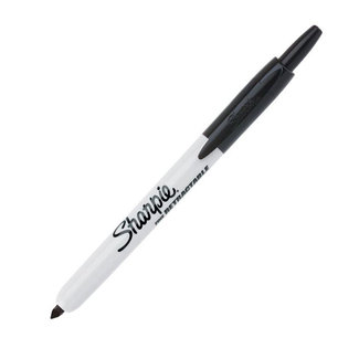 Sharpie Marqueur permanent permanent sharpie rétractable 1mm noir