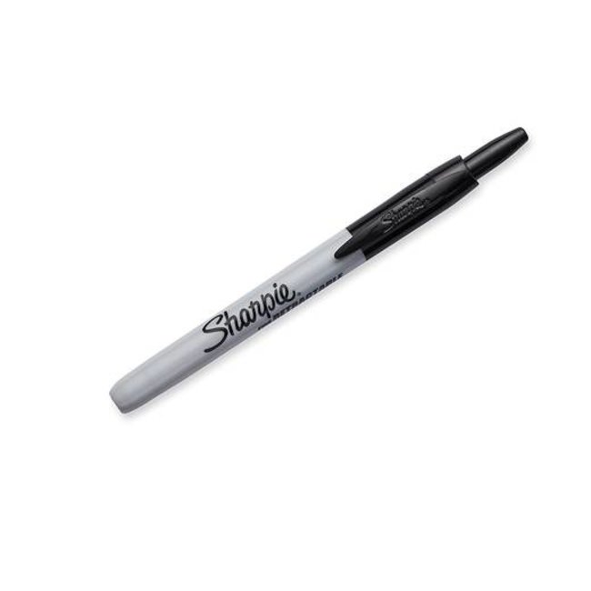 Sharpie Retractable Fine permanent marker 1mm zwart