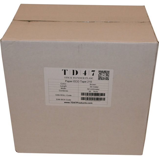TD47 Papierverpackungen Band 50mm x 50m Brown
