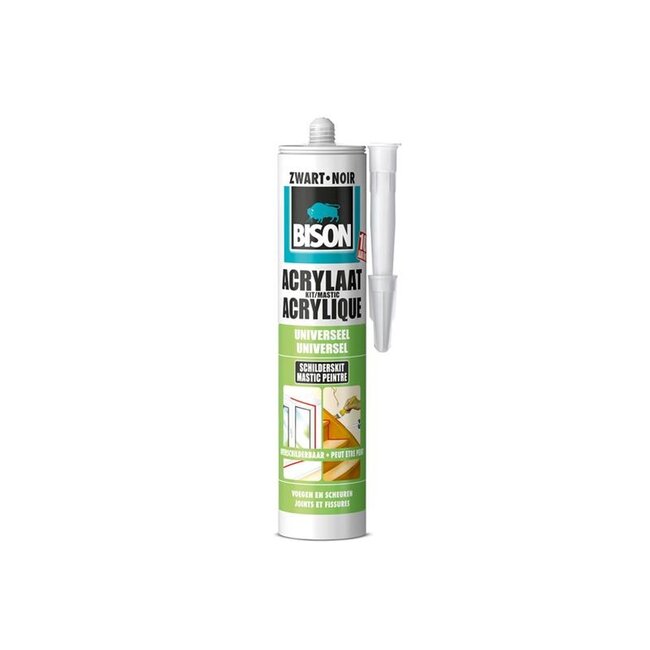 Bison Acrylaatkit 300ml Zwart