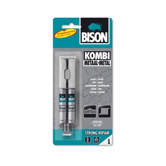 Bison Bison Kombi Metal Top-Composants Epoxy Colle 24ml