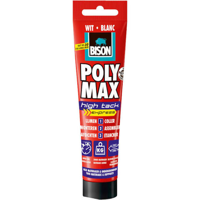 Bison Polymax High Tack Express 165g blanc