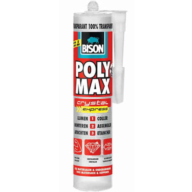 Bison Polymax Crystal Express Transparant 300g