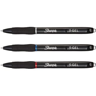 Sharpie Sharpie S-Gel Pen 0.7mm Multi-Pack (Schwarz, Blau, Rot)