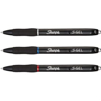 Sharpie Sharpie S-gel stylo 0.7mm multi-pack (noir, bleu, rouge)