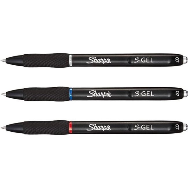 Sharpie S-Gel Pen 0.7mm Multi-Pack (Schwarz, Blau, Rot)