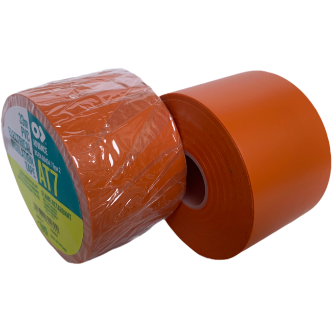 Advance AT7 PVC tape 50mm x 33m Oranje