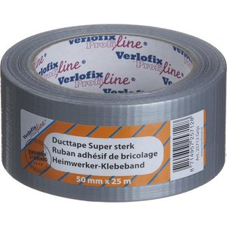 Verlofix Verlofix Profiline Duct tape 50mm x 25m Grey