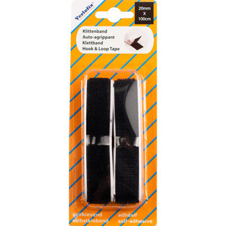 Verlofix Verlofix Velcro self-adhesive 2 x 100 cm black