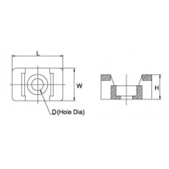 TD47 Schroefzadels tot 4,8mm kabelbinders (M4) Wit