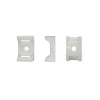 TD47 Products® TD47 Screw saddles up to 7.6mm cable ties (M4) White