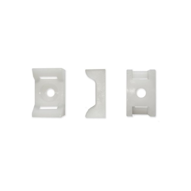 TD47 Selles à vis vers serre-câbles de 7,6mm (M4) Blanc