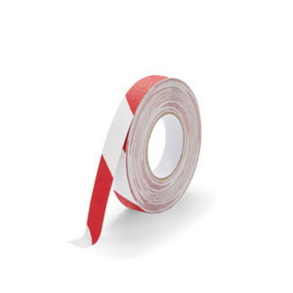 TD47 Products® TD47 Anti-Rutsch-Klebeband 25mm x 18,3m Rot / Weiss