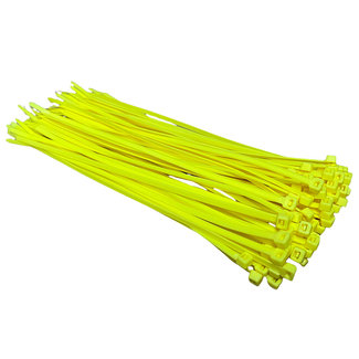 TD47 Products® TD47 Attaches de câble 4.8 x 300 mm jaune fluorescent