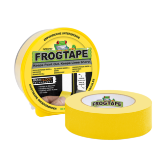 FrogTape Ruban-cache de peintre pour surfaces délicates de marque, Jaune,  48mm x 55m (1,88