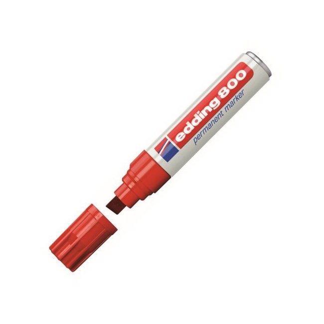 Edding 800 permanent marker Rood (4 - 12 mm schuin)