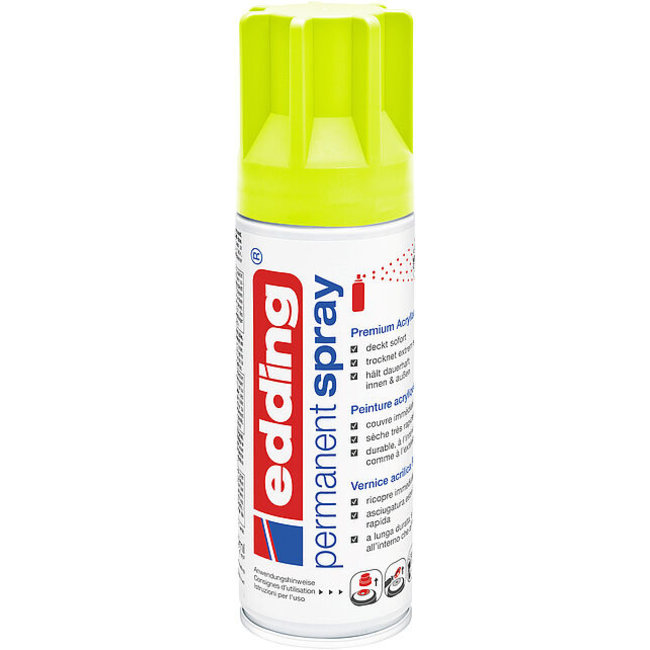 Edding 5200 Permanent Spray 200ml Neon Geel