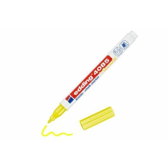 Edding 4085 chalk marker (1-2 mm round) Neon Yellow