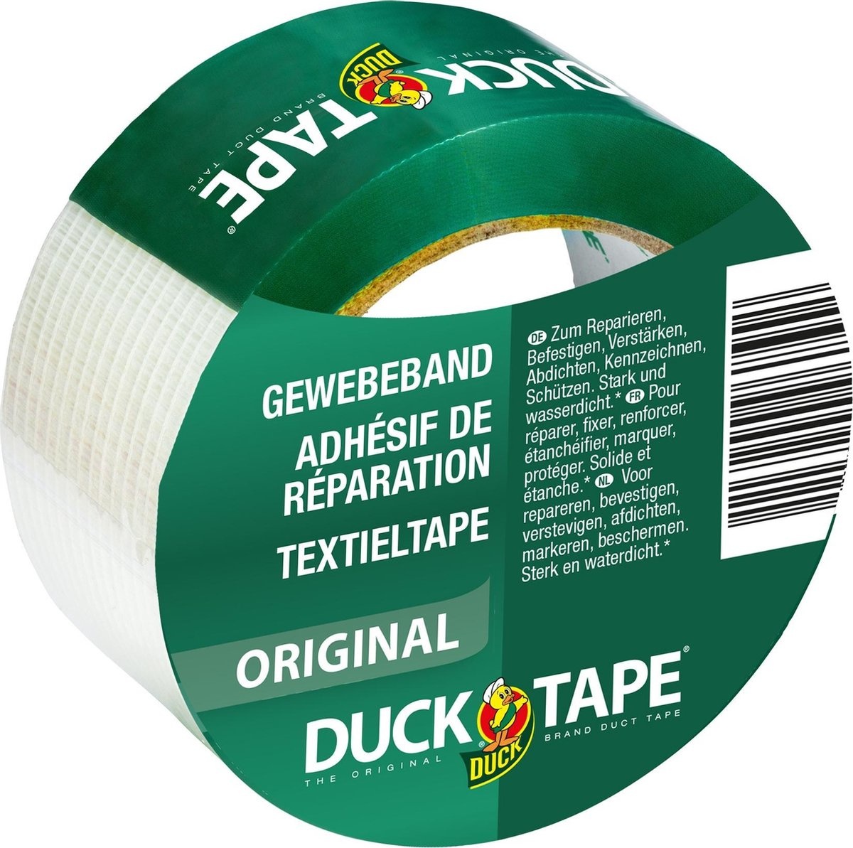 aardbeving Inpakken lava Duck Tape Original 50mm x 25m Transparant - Tape-Deal.com