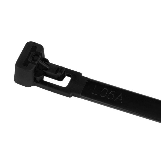 TD47 Cadre de câble Hershable 7,6 x 100 mm Noir