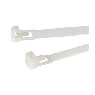 TD47 Products® TD47 Cadre de câble Hershable 7,6 x 100 mm blanc