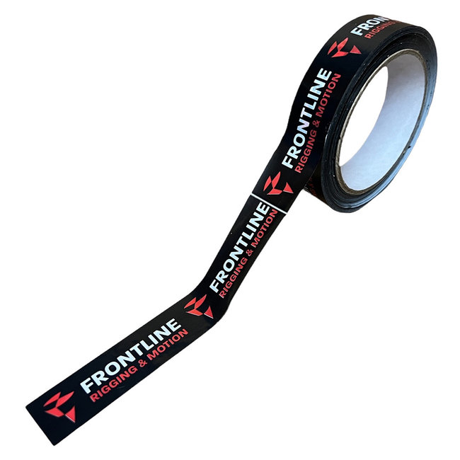 TD47 Bedrukte Verpakkingstape PVC 25mm x 66m (Kabeltape)