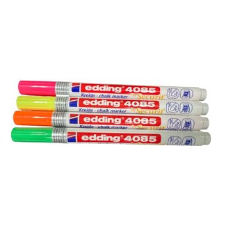Edding Edding 4085 krijtmarker (1-2 mm rond) Neon Kleuren Deal